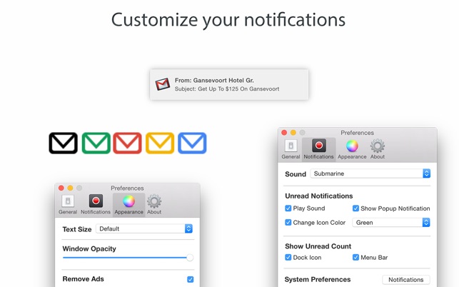 gmail for mac dock